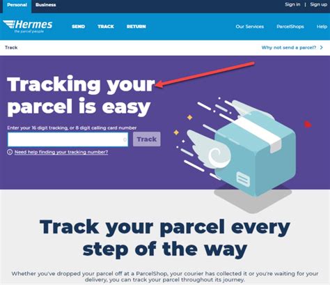 myHermes tracking my parcel